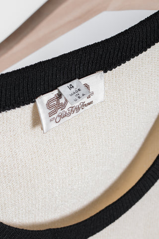 St. John Two Tone Shell Tank