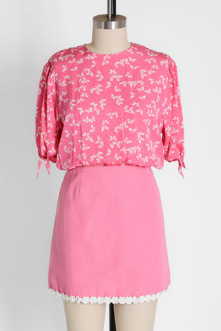 Trina Turk Pink Sequin Flower Mini~ 30W