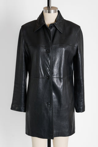 Nicole Miller Black Leather Jacket