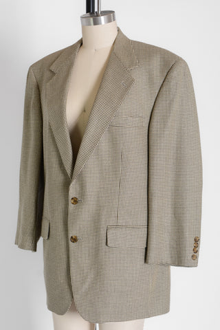 Bill Blass Houndstooth Wool Blazer
