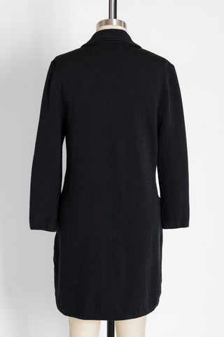 St. John Black Santana Long Cardigan