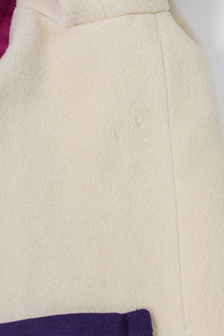 Bill Blass Colorblock Wool Peacoat