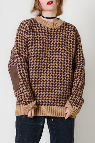 Tommy Hilfiger Houndstooth Wool Sweater