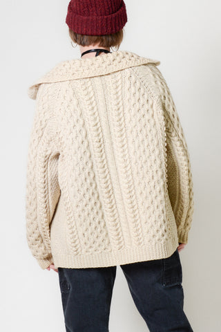 Cable Knit Toggle Fisherman Cardigan