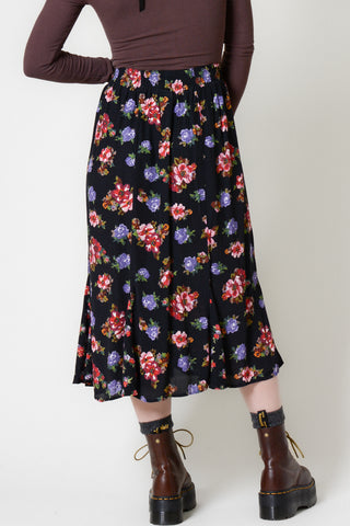 Sweet Carol Little Floral Midi Skirt