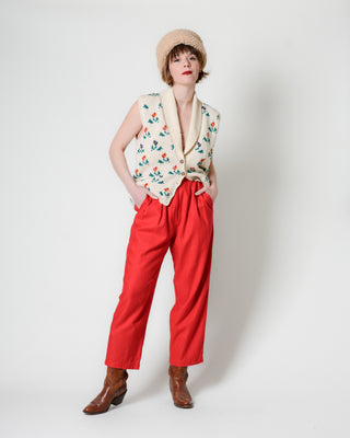 Adorable 70s Tulip Wool Sweater Vest
