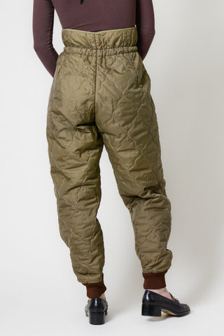 Czech Quilted Paper Bag Liner Joggers