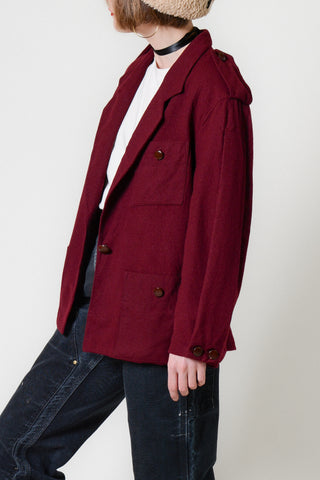 Christian Dior Oxblood Wool Blazer