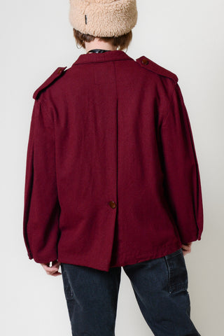 Christian Dior Oxblood Wool Blazer