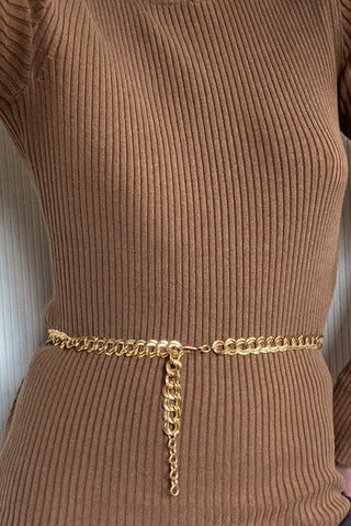 Monet Curb Chain Belt Necklace