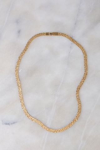 Etched Boxy Gold Chain