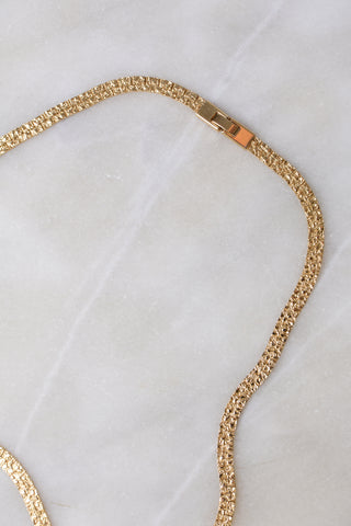 Etched Boxy Gold Chain