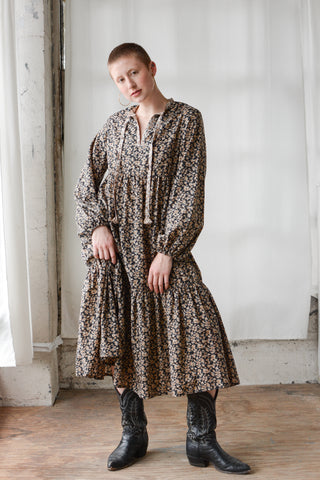 Morton Myles Tiered Floral Dress
