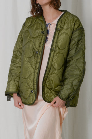Vintage Olive Military Liner Field Jacket