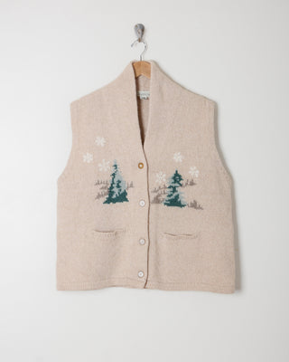 Après Ski Snowflake Wool Sweater Vest
