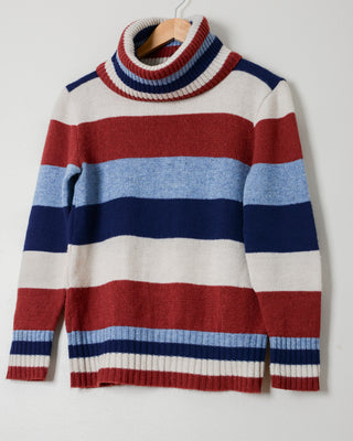 Sweet Stripe Wool Turtleneck Sweater