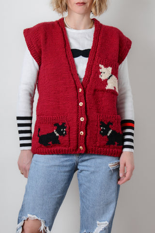 Darling Scottish Terrier Wool Vest