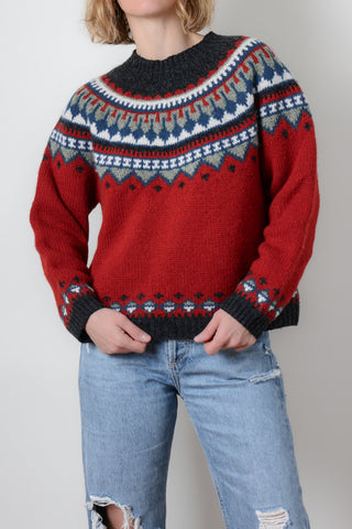 Fair Isle Eddie Bauer Wool Sweater