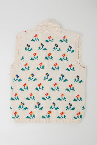 Adorable 70s Tulip Wool Sweater Vest