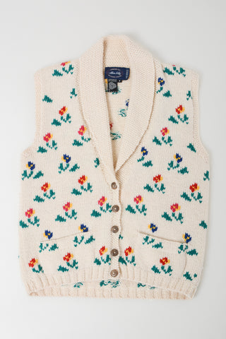 Adorable 70s Tulip Wool Sweater Vest