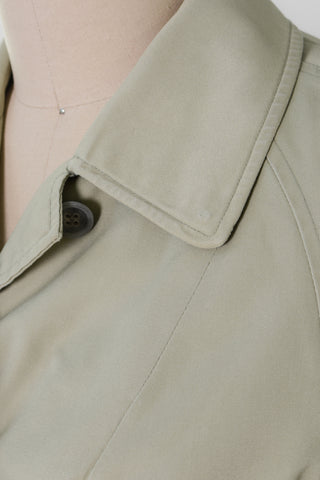 80s Burberry Raglan Sleeve Trench Coat