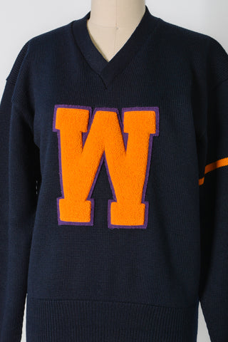 UDub Letterman Patch Wool Sweater
