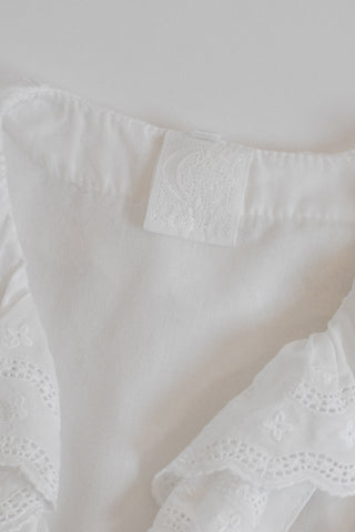 Darling Ruffle Eyelet Puff Sleeve Top