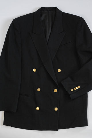 Classic Noir Wool Blazer
