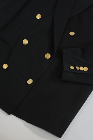 Classic Noir Wool Blazer