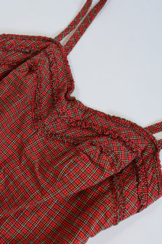 50s Jantzen Tartan Plaid Playsuit