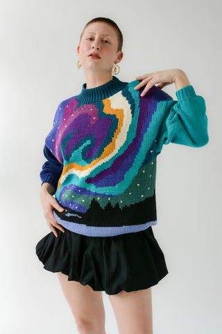 Aurora Borealis Cotton Sweater