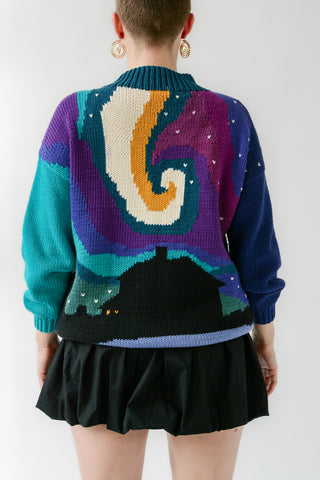 Aurora Borealis Cotton Sweater