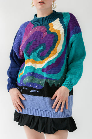 Aurora Borealis Cotton Sweater