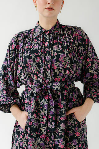 Floaty Midnight Flora Tent Dress