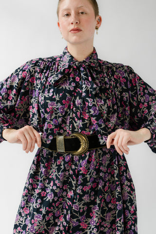 Floaty Midnight Flora Tent Dress
