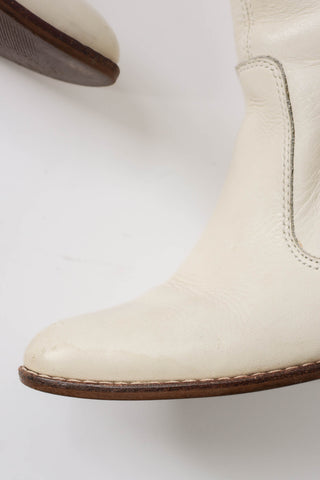Pony Hair Sunburst Stacked Heel Cowboy Boots ~ 7-7.5