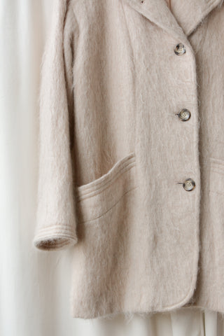 Loring Pale Pink Mohair Coat