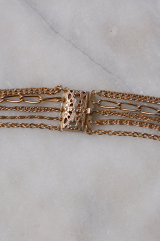 Layered Locket Mixed Chain Necklace