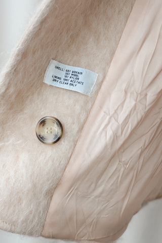 Loring Pale Pink Mohair Coat
