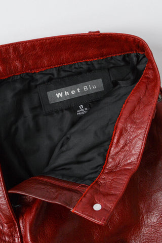 Badass Oxblood Leather Pants ~ 30-31W