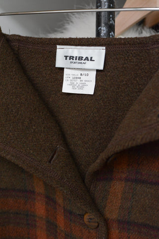Plaid Flannel Vest Skirt Set
