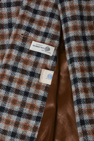 Sherlock Gingham Wool Trench Coat