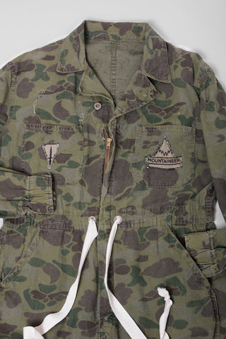 Distressed Army Duck Hunt Camo Coveralls