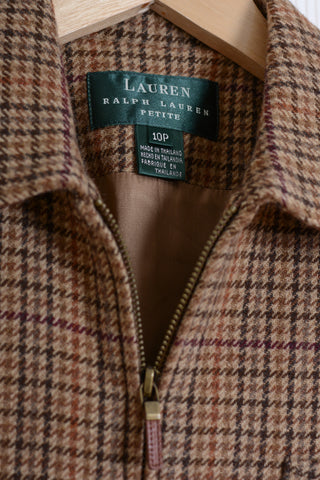 Ralph Lauren Houndstooth Wool Blazer