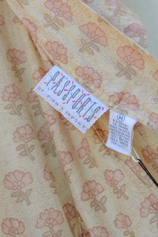 Sweet Peachy Floral Cotton Dress