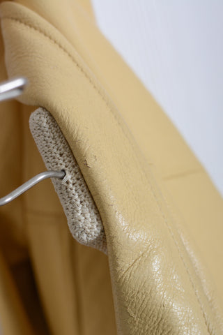 Yellow Buckskin Leather Jacket