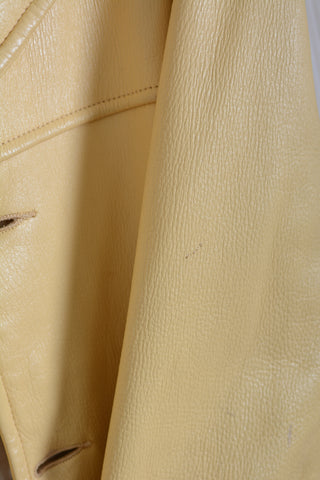 Yellow Buckskin Leather Jacket