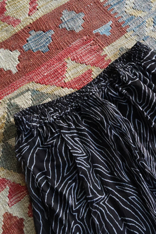 Topography Print Double Layer Chiffon Maxi