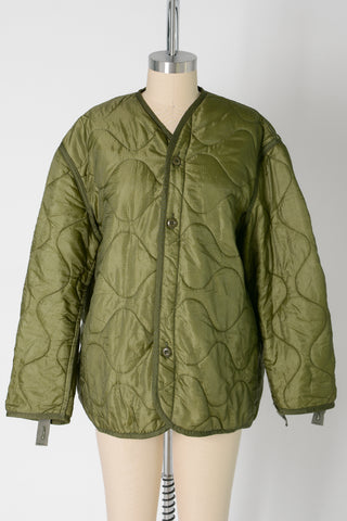 Vintage Olive Military Liner Field Jacket