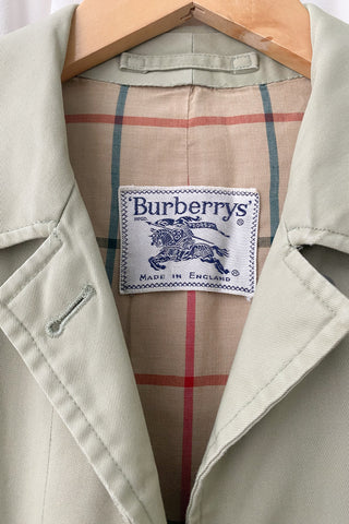 80s Burberry Raglan Sleeve Trench Coat